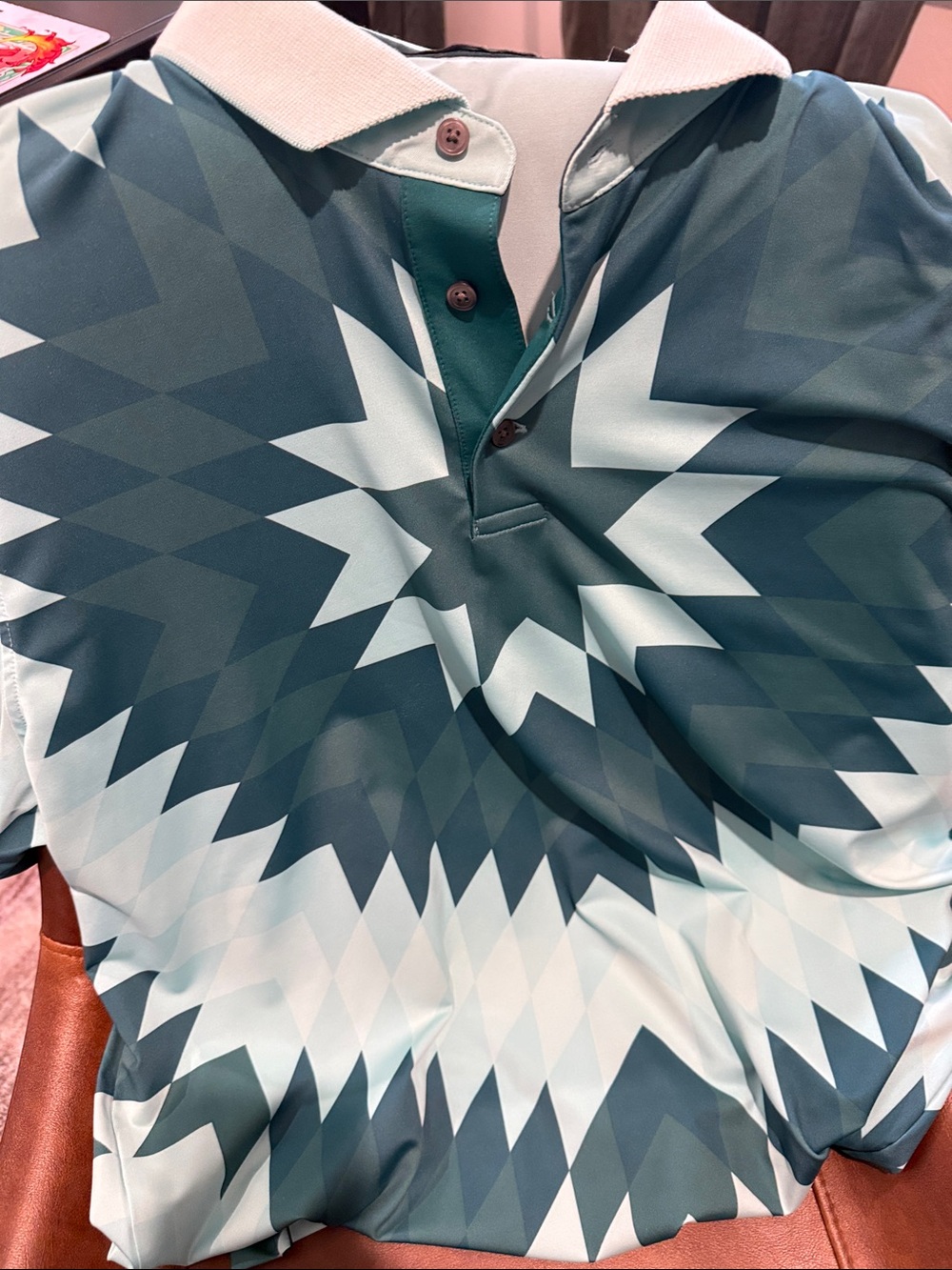 Men's Greyson Big Sky Teal Polo Shirt